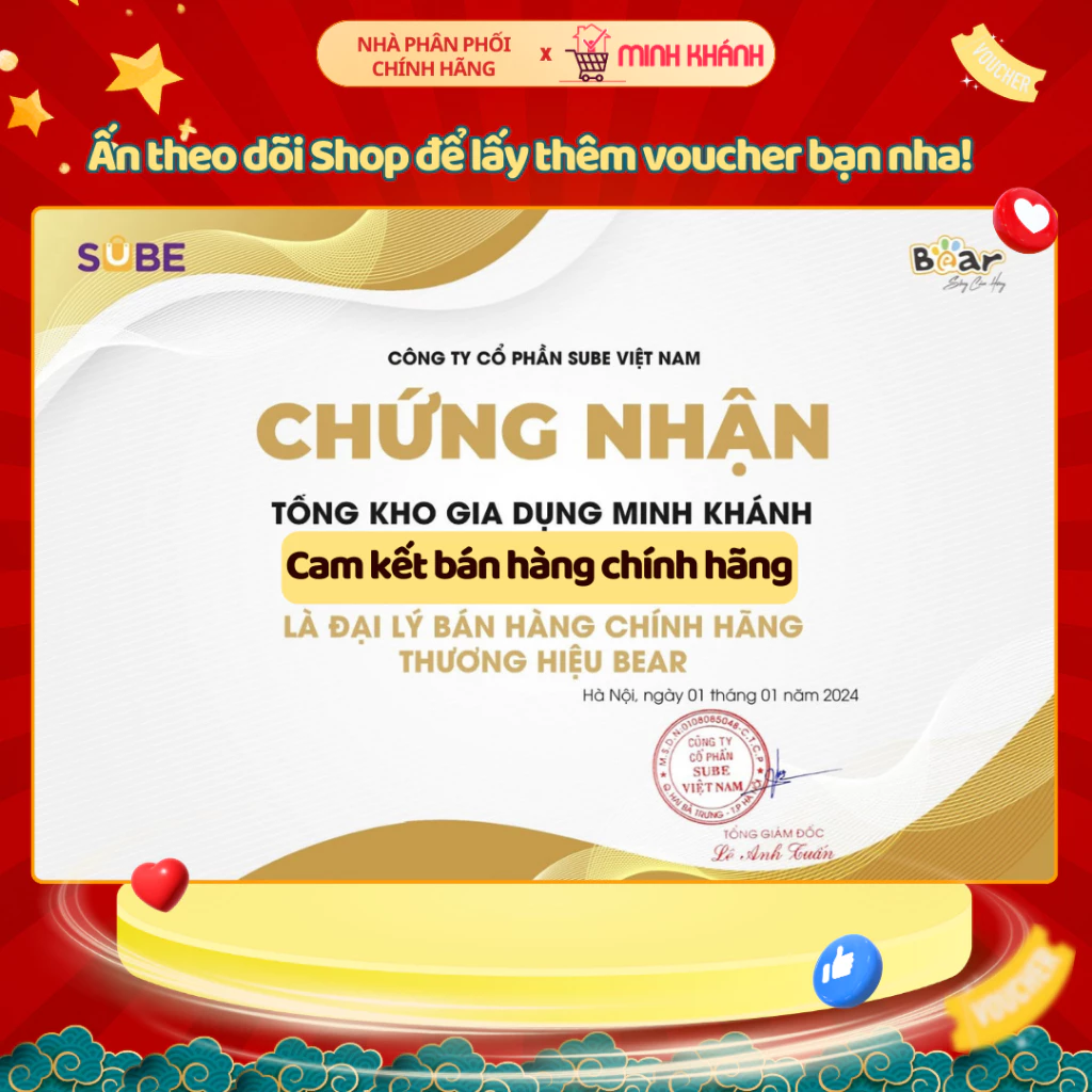 Nồi nấu chậm Bear 1 Lít SC-4H10E - Có xửng hấp, có 7 chế độ ninh, nấu, hầm, hấp (CÓ MÀU XANH/KEM) - 2