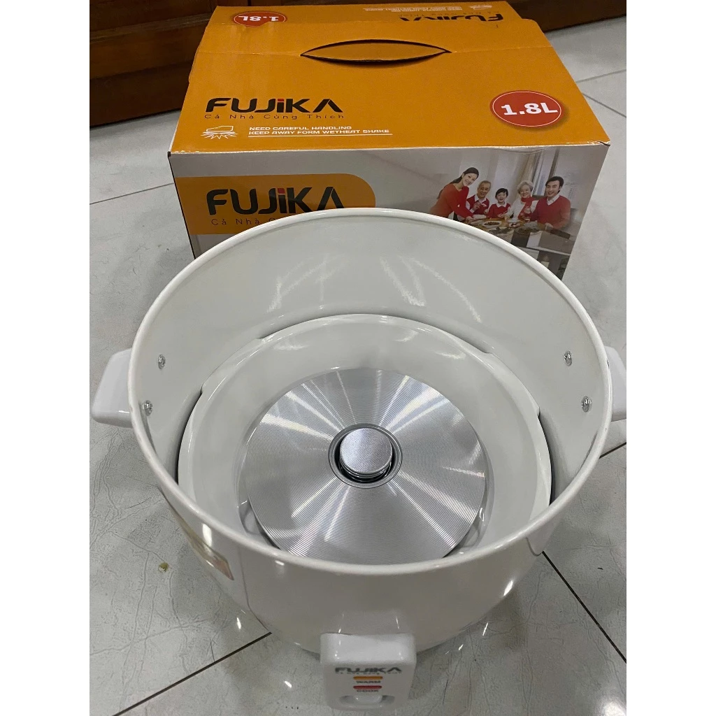 Nồi cơm điện FUJIKA dạng nắp rời, dung tích 1.2 L nấu 2-3 người ăn lòng chống dính nấu cơm dẻo ,cơm ngon ,giữ nhiệt BH - 3