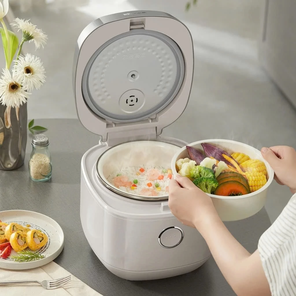 Nồi cơm điện lõi 1,5L Bear bảo hành 18 tháng- Ceramic Pro 9H - 8 chế độ nấu tùy chỉnh RC-4H40Y - 6