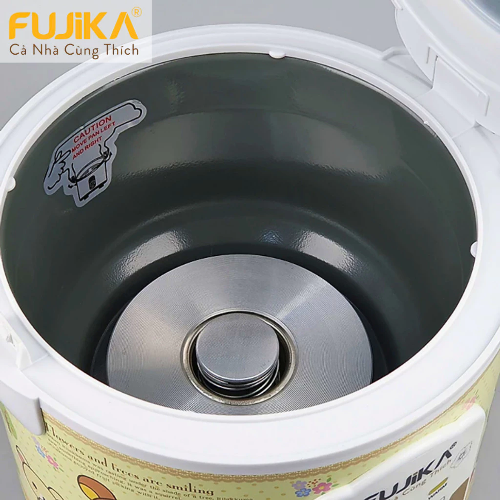 Nồi cơm điện FUJIKA 1L - 1.2L - 1.8L Loại Nắp gài thông minh chống dính ,giữ nhiệt, hàng chính hãng -Hàng Bảo hành - 5