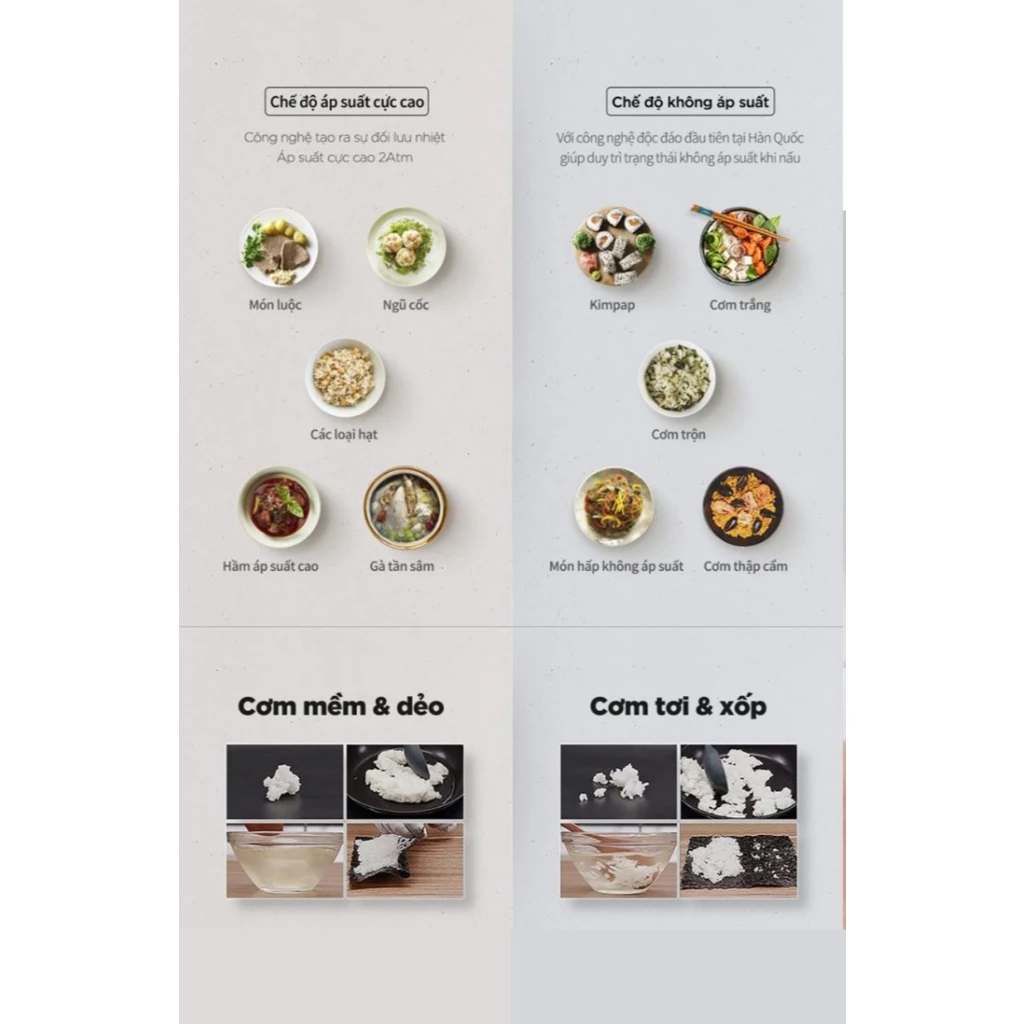 Nồi cơm điện cao tần áp suất kép Cuckoo CRP-LHTR0610FD 1.08 Lít Màu Bạc - Tiết kiệm năng lượng - Bảo Hành 24 Tháng - 4