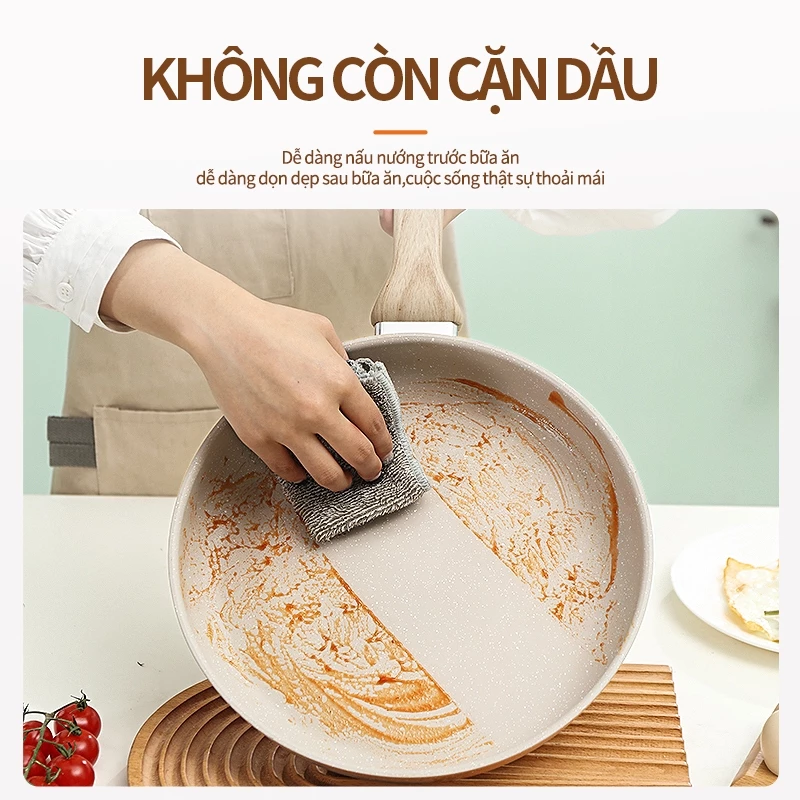 chảo chống dính cao cấp chảo bếp từ siêu bền đa năng giá rẻ giảm giá chính hãng hot trend bán chạy cho người ăn kiêng ch - 3