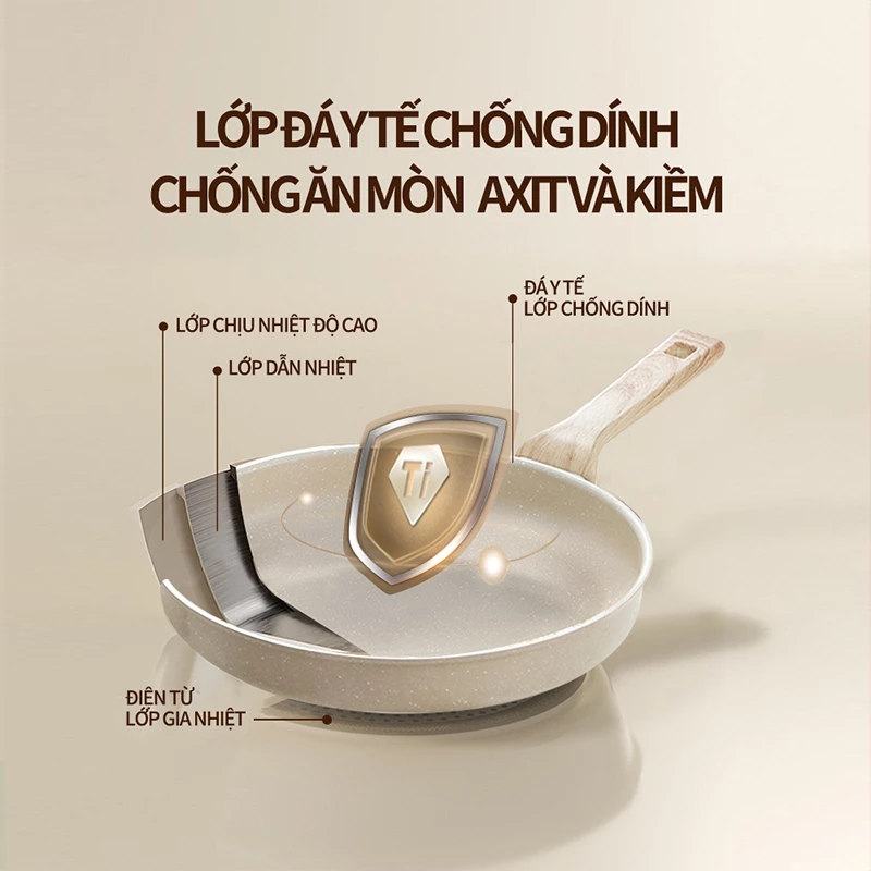 chảo chống dính cao cấp chảo bếp từ siêu bền đa năng giá rẻ giảm giá chính hãng hot trend bán chạy cho người ăn kiêng ch - 5