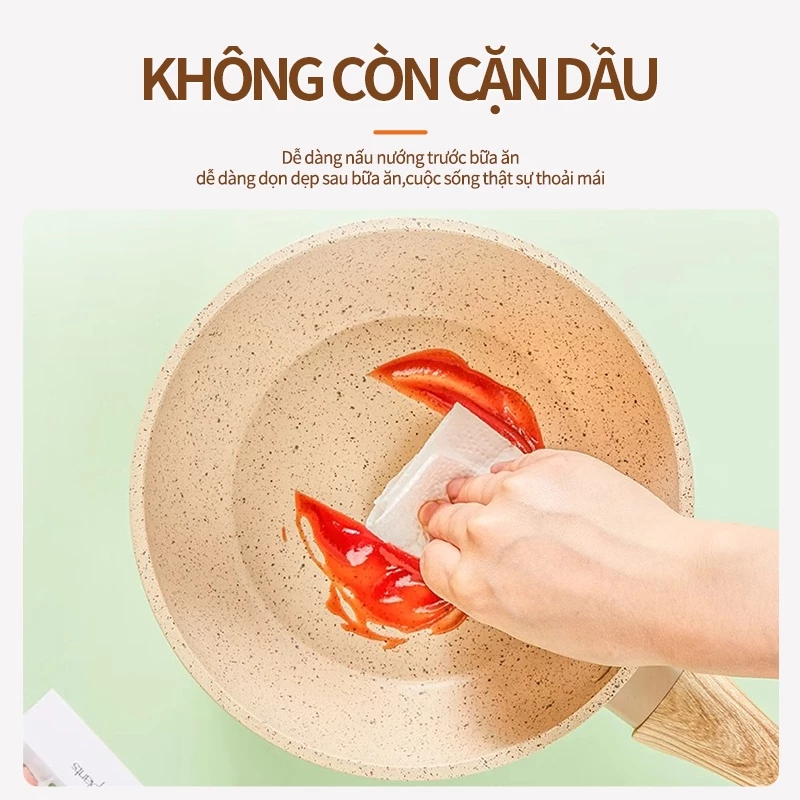 Chảo rán chống dính cao cấp dùng trong gia đình, chảo rán có thể dùng cho bếp từ và bếp gas - 2