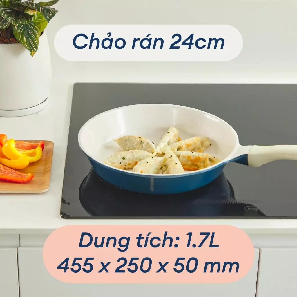 Chảo Chống Dính Omi Simple Inochi Cao Cấp: Không Dính, Bền Bỉ, An Toàn, Nấu Ngon Mọi Món - 5