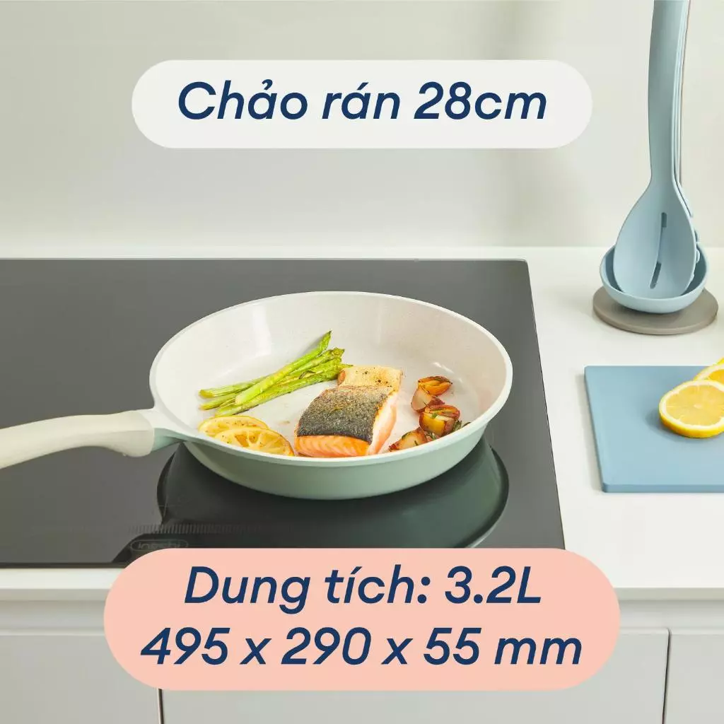 Chảo Chống Dính Omi Simple Inochi Cao Cấp: Không Dính, Bền Bỉ, An Toàn, Nấu Ngon Mọi Món - 6
