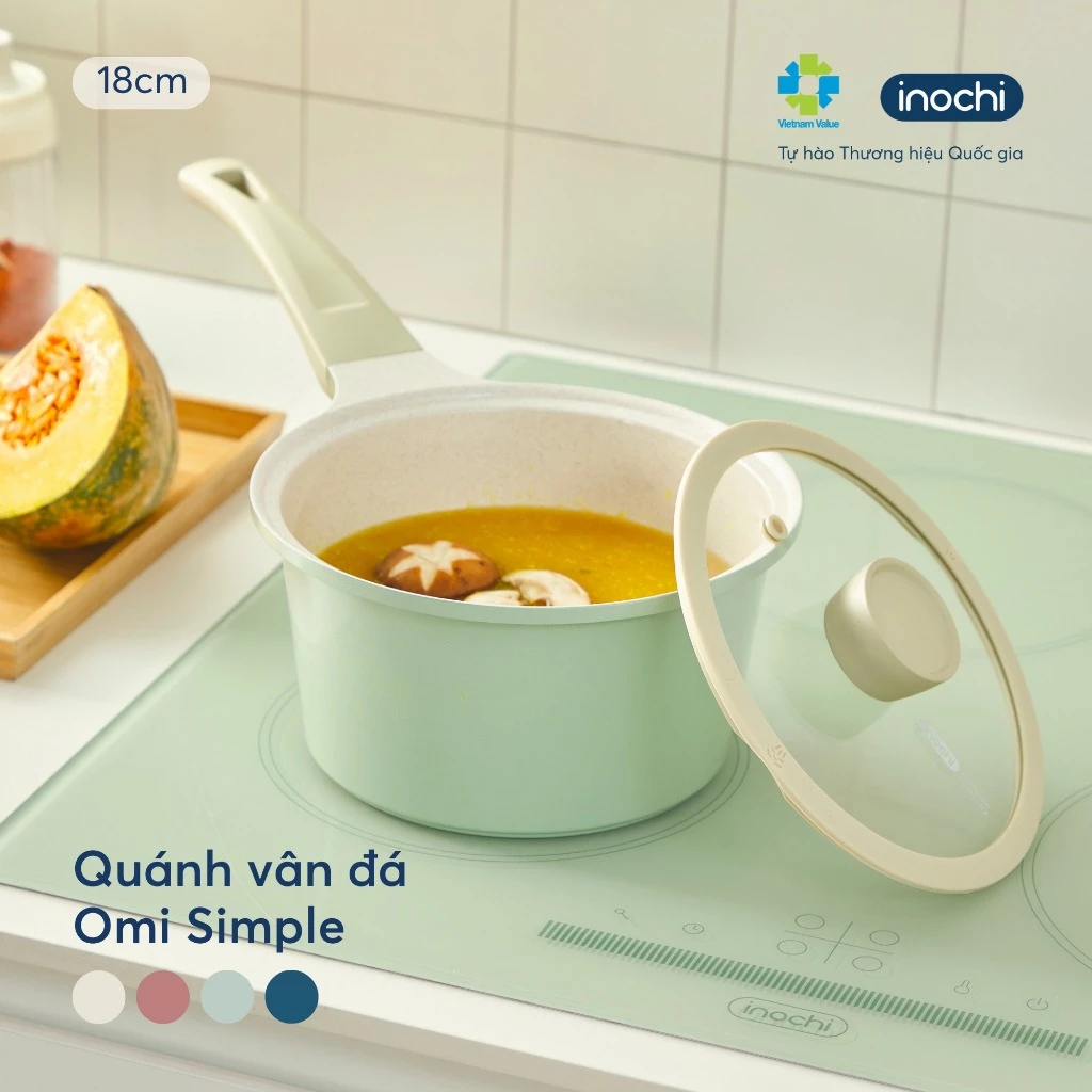 Nồi chảo chống dính Inochi cực cao cấp hàng Chính Hãng dùng được bếp từ có tay cầm cách nhiệt - 2