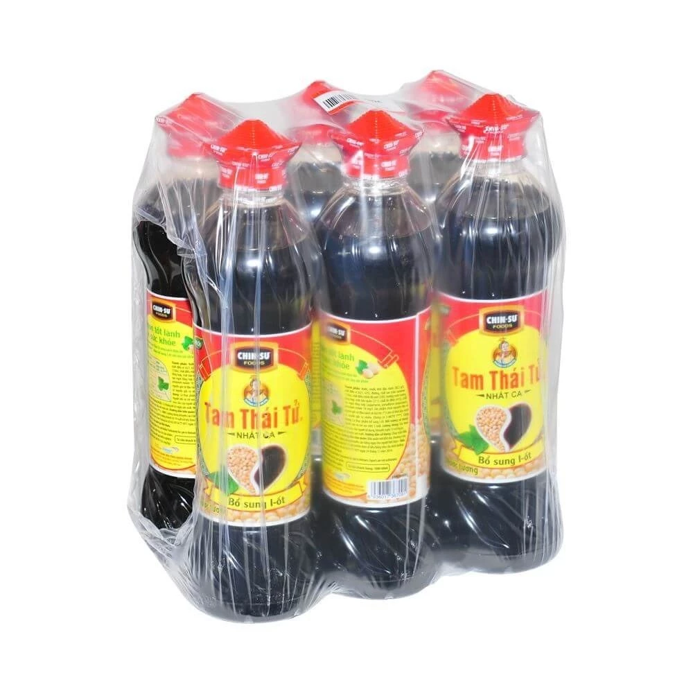 Lốc (6 chai x 500ml) Nước tương Tam Thái Tử Nhất ca và Nhị ca/Cholimex Hương Việt/Nam Dương Hàng Việt/Phú Sĩ Ajinomoto