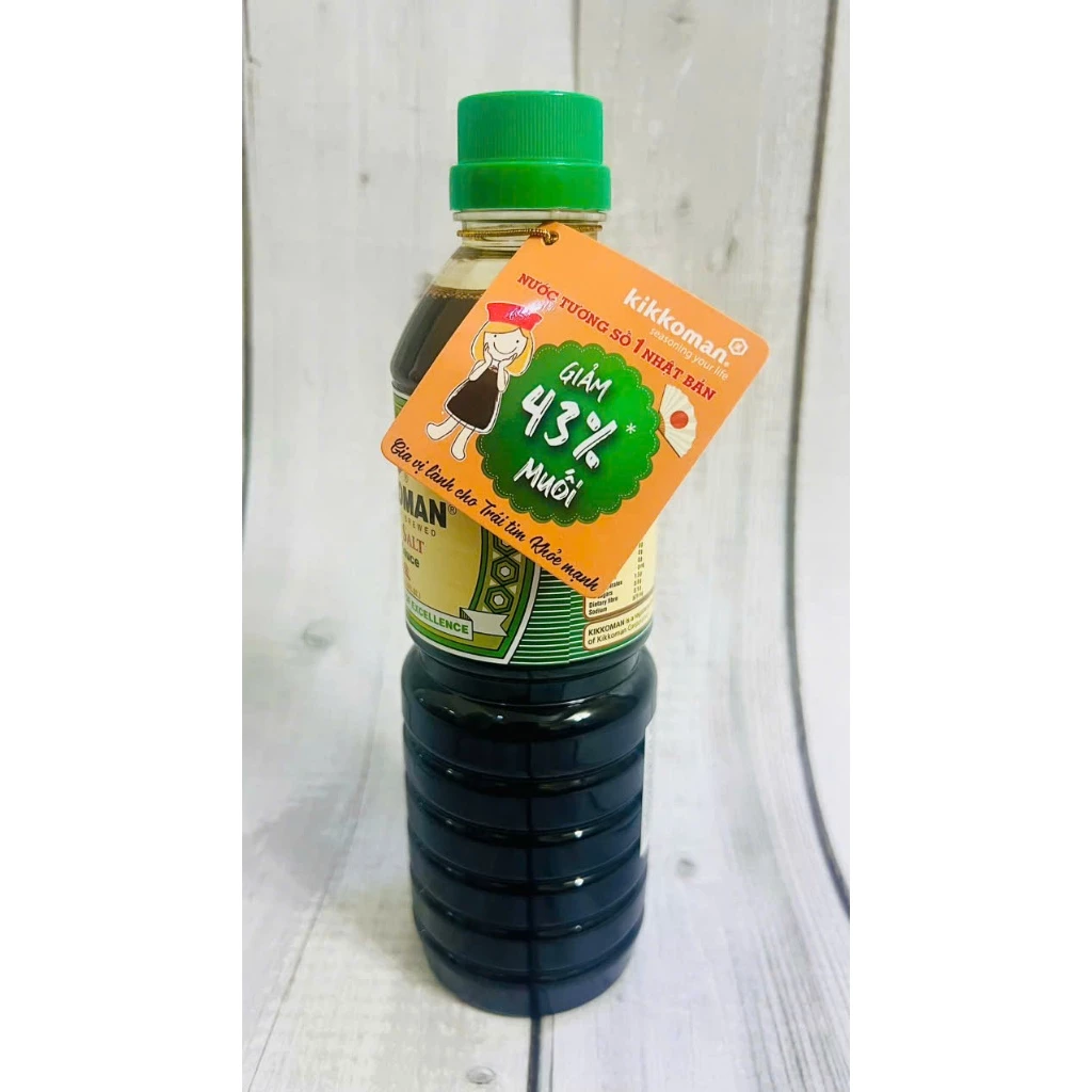 Nước Tương Kikkoman Ít Muối 600ML - Nước Tương Giảm Muối, Đậm Đà Vị Tự Nhiên - 2