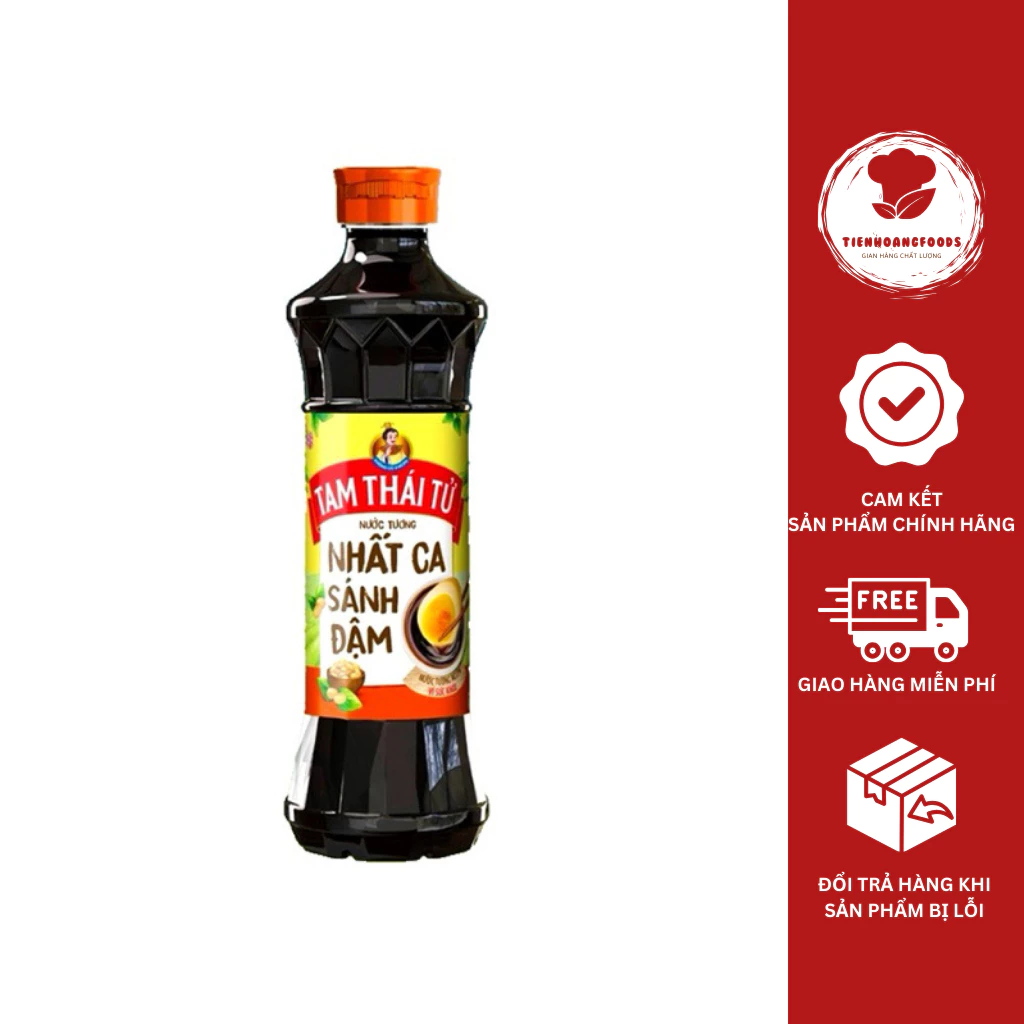 Nước Tương Tam Thái Tử Nhất Ca/ Nhất Ca Sáng Đậm Chai 500Ml Nước Tương Chấm Đậm Đặc, Sánh Quyện Với Chiết Xuất Nấm - 3