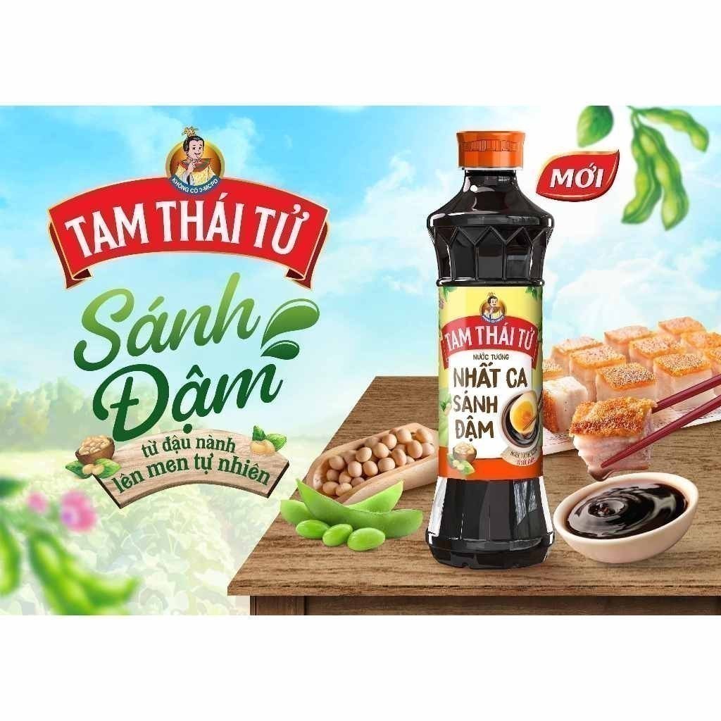 Nước Tương Tam Thái Tử Nhất Ca Sánh Đậm 500Ml