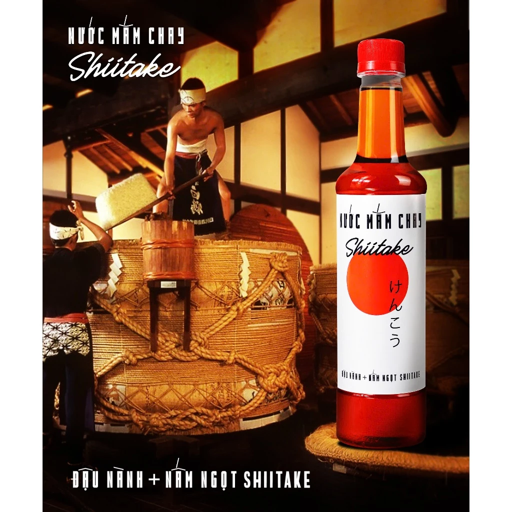 [TẶNG 1 NƯỚC TƯƠNG 125ML] Thùng 6 chai gồm 3 chai nước mắm và 3 chai nước tương shiitake chai nhựa 525ml Làng Chài Xưa - 3