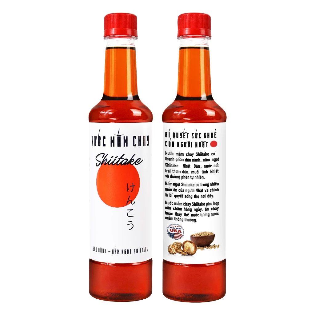 [TẶNG 1 NƯỚC TƯƠNG 125ML] Thùng 6 chai gồm 3 chai nước mắm và 3 chai nước tương shiitake chai nhựa 525ml Làng Chài Xưa - 5