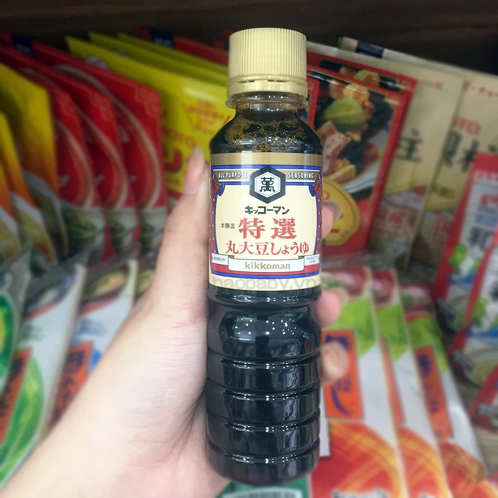 Nước tương Kikkoman cho bé 8M+ ăn dặm - Nước tương ăn dặm cho bé Thuyền Xưa vị tare 100ml cho bé từ 12 Tháng