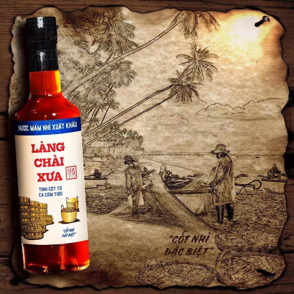 [TẶNG Bao Lìxì và Nước tương 125ml] Thùng 6 chai nước mắm nhỉ xuất khẩu nhãn xanh vị dịu nhẹ Làng Chài Xưa 500ml/chai - 4