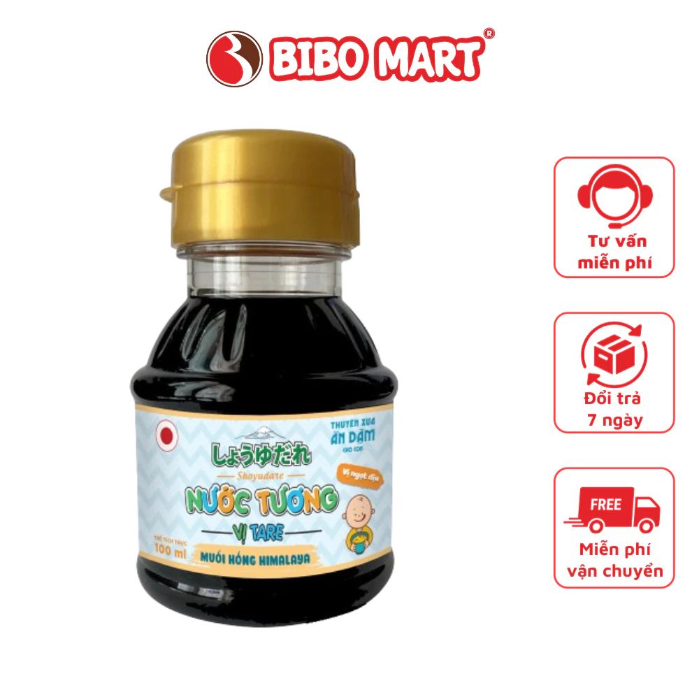 Nước Tương Thuyền Xưa Ăn Dặm Vị Tare Dinh Dưỡng Ngọt Dịu Kích Thích Vị Giác Cho Bé Trên 1 Tuổi 100ml - Bibomart - 2