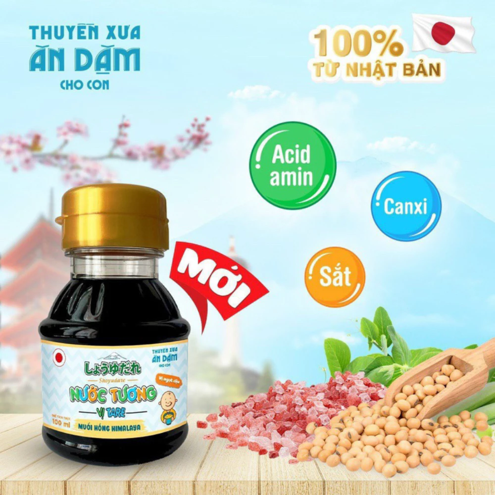 Nước Tương Thuyền Xưa Ăn Dặm Vị Tare Dinh Dưỡng Ngọt Dịu Kích Thích Vị Giác Cho Bé Trên 1 Tuổi 100ml - Bibomart - 4