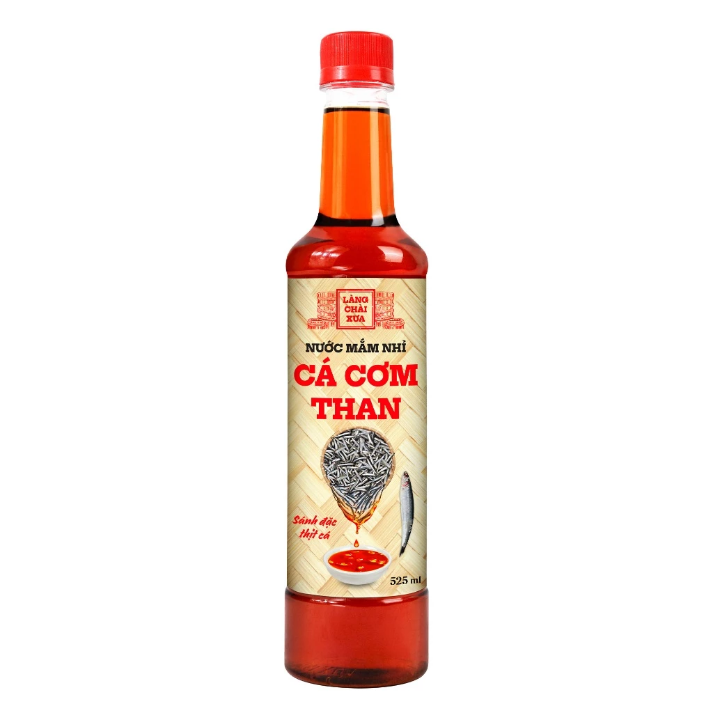 [TẶNG 1 NƯỚC TƯƠNG 125ML] THÙNG 6 CHAI Nước mắm nhỉ cá cơm than truyền thống Làng Chài Xưa chai nhựa cao cấp 525ml