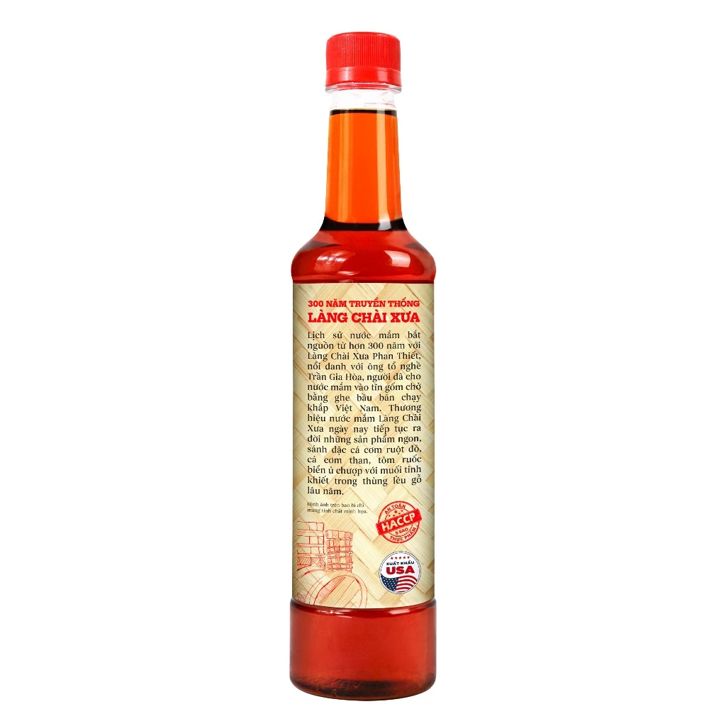 [TẶNG 1 NƯỚC TƯƠNG 125ML] THÙNG 6 CHAI Nước mắm nhỉ cá cơm than truyền thống Làng Chài Xưa chai nhựa cao cấp 525ml - 2