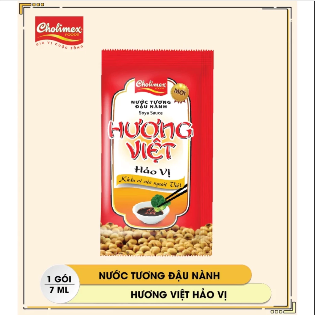 Thùng Nước tương Hương Việt Hảo Vị gói Cholimex siêu tiện lợi cho quán ăn, du lịch. 800 gói/thùng - 3
