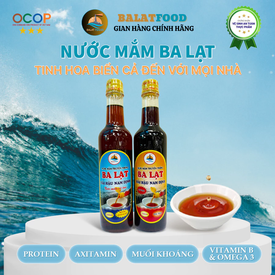 [COMBO ĐỘC LẬP] COMBO 500ml Nước Mắm Cá Cơm Loại ĐẶC BIỆT và 500ml Nước Mắm Cốt Tôm, Nước Mắm Truyền Thống Ba Lạt - 4