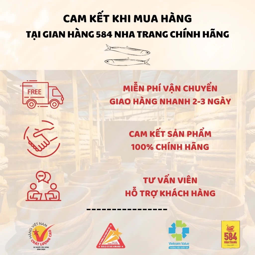 Nước Mắm 584 Nha Trang 40 Độ Đạm - Nước Mắm Truyền Thống Chai Thủy Tinh 510ml T0540-6 [THÙNG 6 CHAI] - 3