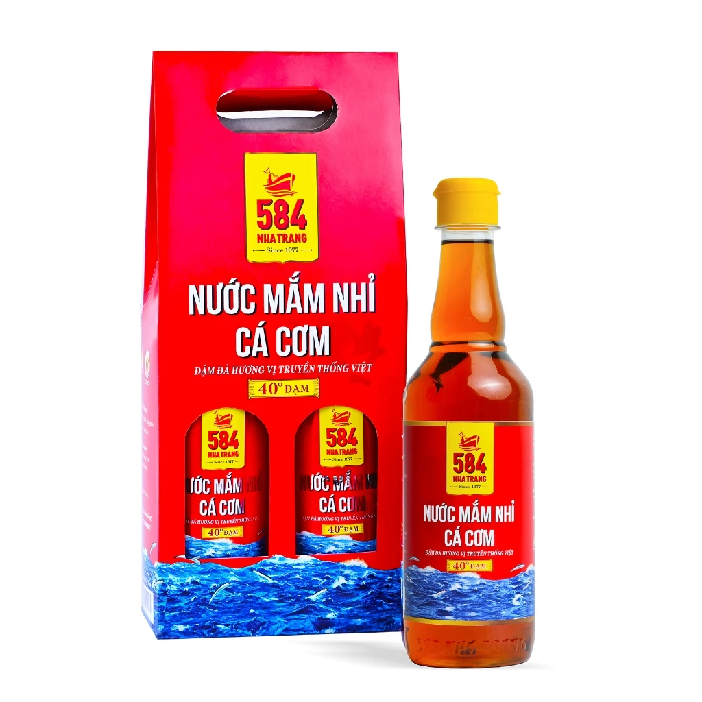 Nước Mắm 584 Nha Trang 40 Độ Đạm - Nước Mắm Truyền Thống Chai Nhựa 500ml, N0540-2 [COMBO 2 CHAI] - 2