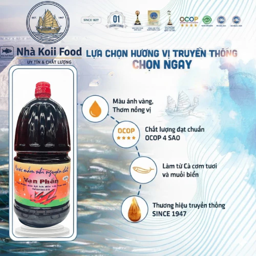 Nước Mắm Nhỉ Nguyên Chất Chuyên Nấu 23N, Nước Mắm Nhà Koii Thơm Ngon Truyền Thống