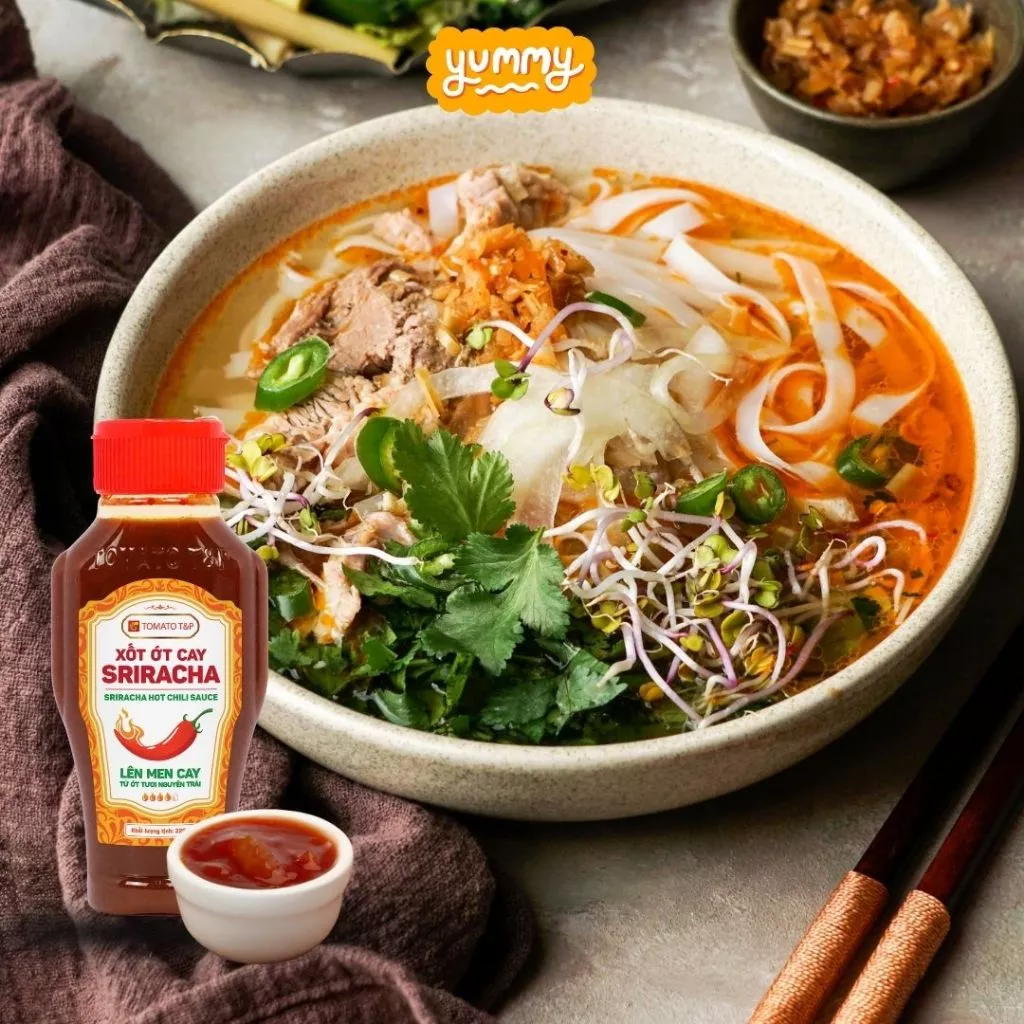 Tương ớt Sriracha Tomato T&P 220g, Tương Ớt Chấm Gà Rán, Tương Ớt Phở, Dùng Chung Với Món Nước - XOC36 - 5