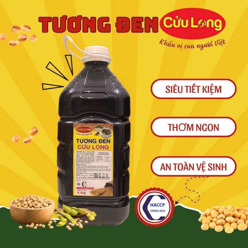 [SIÊU TIẾT KIỆM] TƯƠNG ỚT , TƯƠNG CÀ , TƯƠNG ĐEN CỬU LONG 4,35KG KHÔNG PHẨM MÀU[ THANH HAO SHOP] - 2