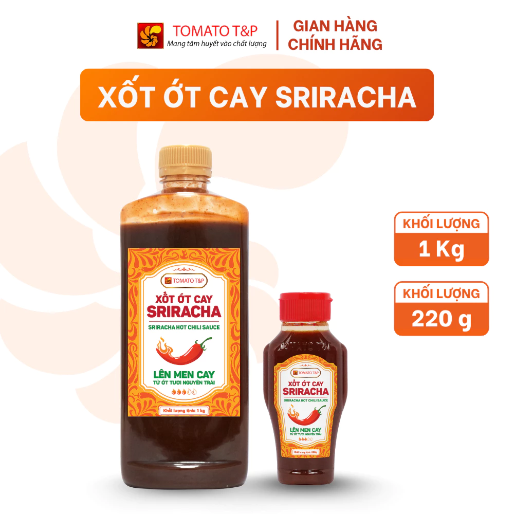 Tương ớt Sriracha, tương ớt chua ngọt dùng kèm phở, chấm món chiên, rán - Tomato T&P - 2
