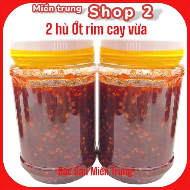 1Kg, Combo 2 Hủ TƯƠNG ỚT RIM QUẢNG NGÃI, đặc sản miền trung,tương ớt,cay - 2