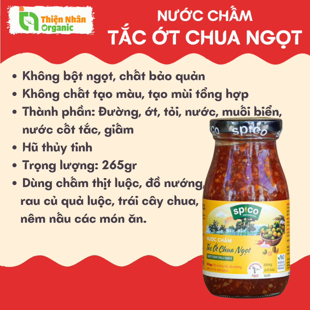 Tổng Hợp Các Loại Tương Ớt Tương Cà Gia Vị Nấu Ăn SPICO Không Chất Bảo Quản - 3