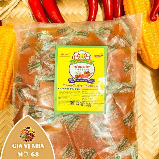 Gói Tương ớt Hoa Sen Tương Việt - 15gr/gói /100gói - 2
