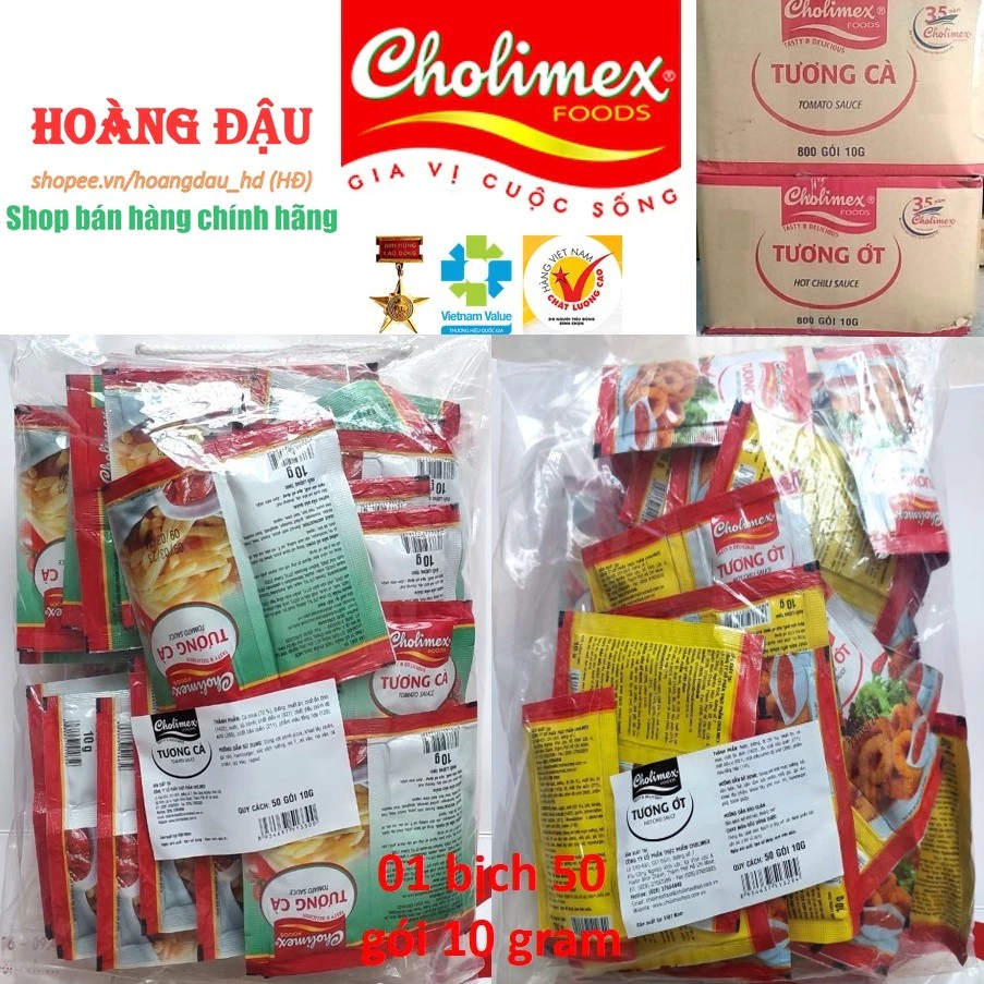 50 gói tương cà tương ớt Cholimex (loại 10g) - 3