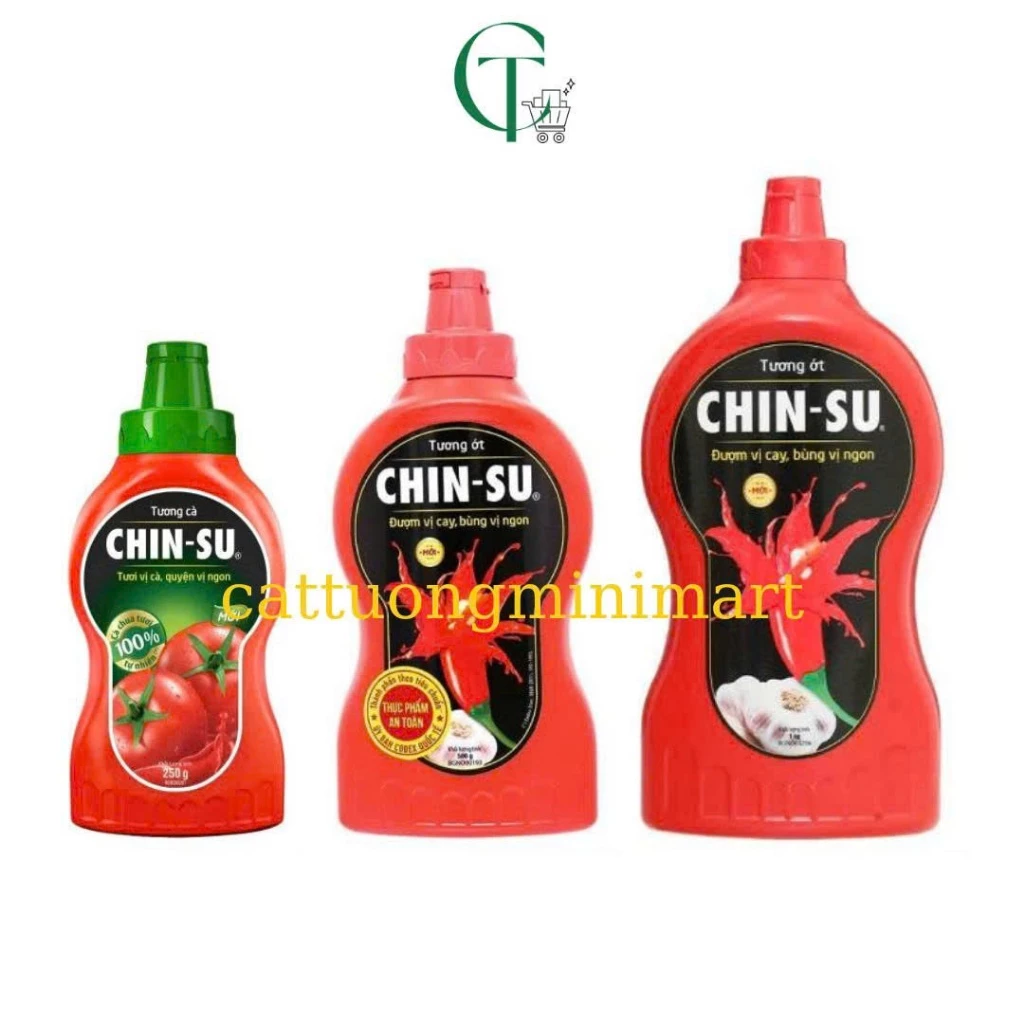Tương ớt, tương cà CHIN-SU chai 250g / 500g / 1KG / 2,1KG