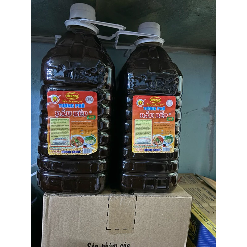 TƯƠNG ỚT,tương đen ĐẦU BẾP MÊ KONG - BÌNH 4,35KG - 2