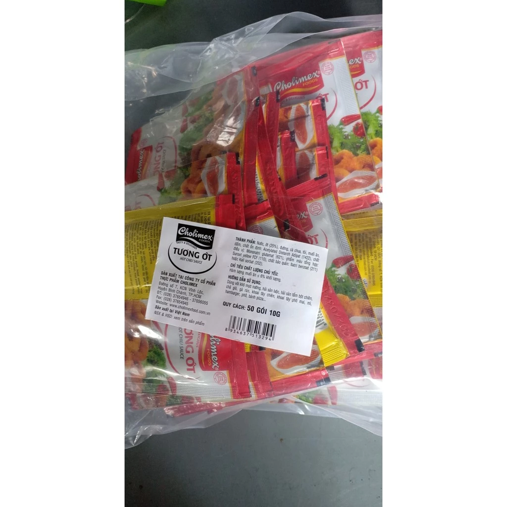 100 gói tương cà tương ớt Cholimex gói nhỏ 10g - 4