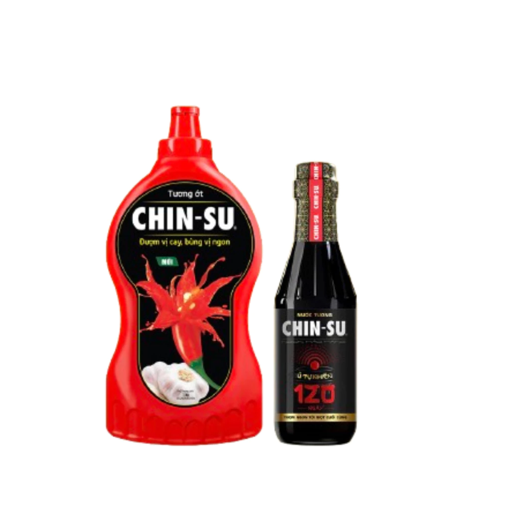 Combo 1 chai Nước tương CHIN-SU lên men 120 ngày x 300ml + 1 chai Tương ớt CHIN-SU 1kg - 3