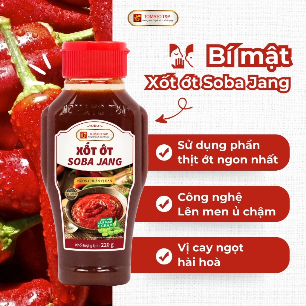 Tương ớt Hàn Quốc Soba Jang, tương chấm thịt nướng Bulgogi, nấu tokbokki - TOMATO T&P - 2