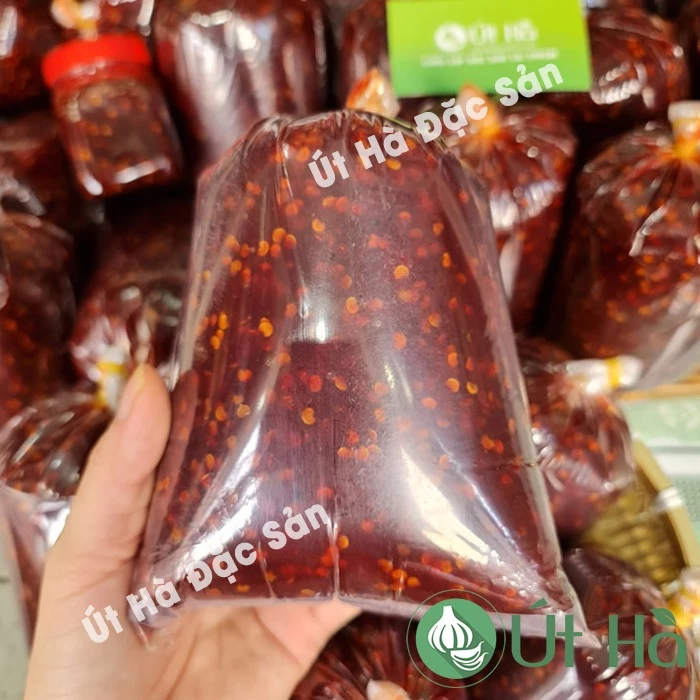 Tương Ớt Xào Quảng Ngãi Hủ 200gr Món Gia Vị Ngọt Cay Cay Thơm Mùi Ớt - Út Hà Đặc Sản - 2