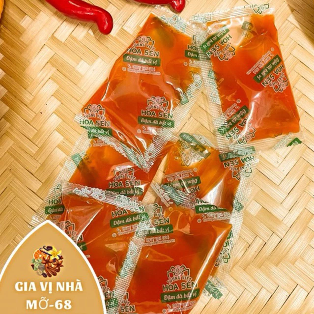 Gói Tương ớt Hoa Sen Tương Việt - 15gr/gói /100gói