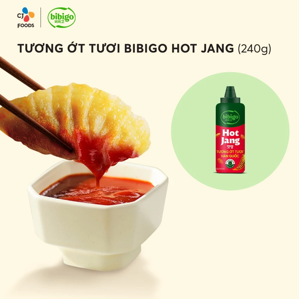 Tương ớt tươi Hàn Quốc Hot Jang Bigigo 240g (100% ớt tươi lên men tự nhiên)