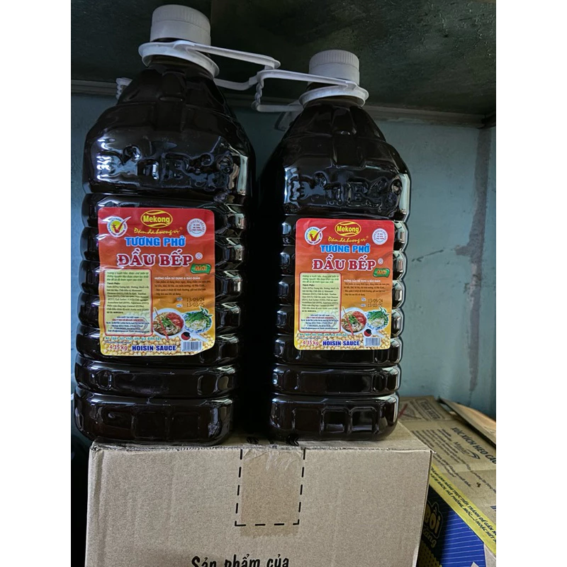 TƯƠNG ỚT,tương đen ĐẦU BẾP MÊ KONG - BÌNH 4,35KG