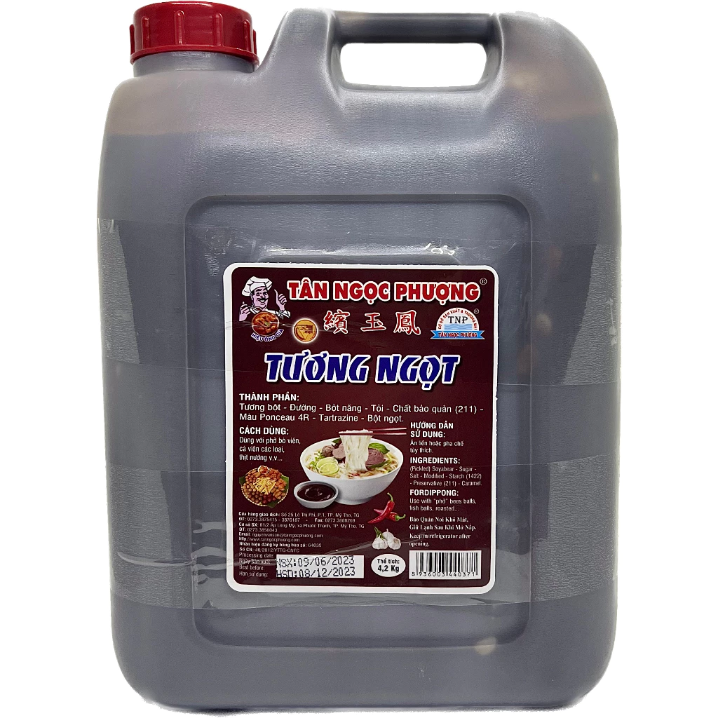 Tương Ngọt Tương Đen Bình 4,2kg Tân Ngọc Phượng Tan Ngoc Phuong