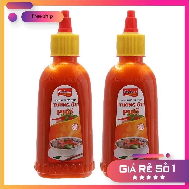 Tương Ớt Phở/ Tương Đen Phở CHOLIMEX Chai 230G chính hãng