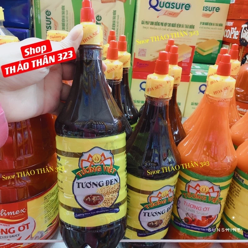 Tương Đen / Tương Ớt Hiệu Hoa Sen 700g - 2