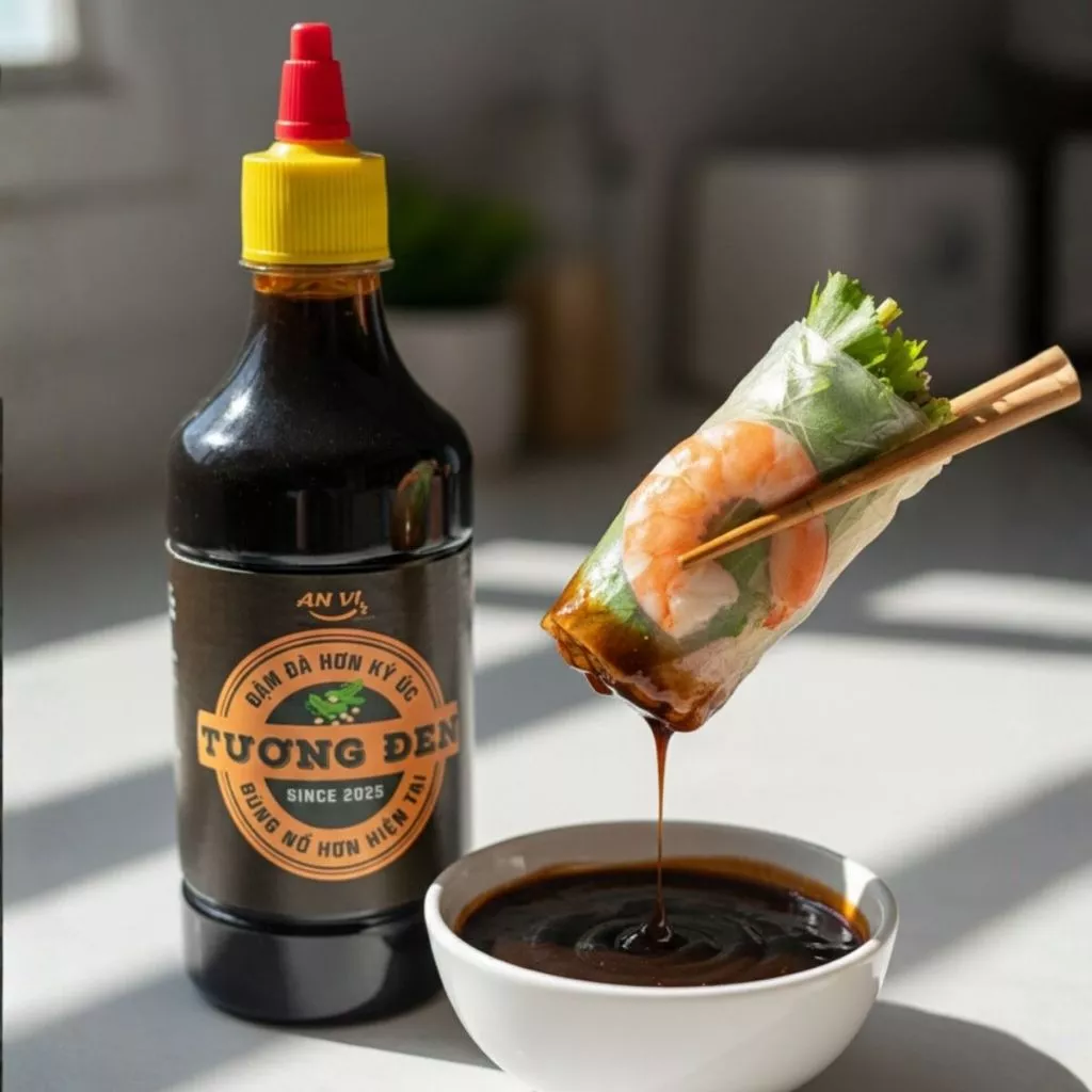 Tương Đen An Vi Food Sánh Mịn Thơm Ngon, Ăn Cùng Phở, Hủ Tiếu, Bún Bò, Hoành Thánh Chai 500ml - 2