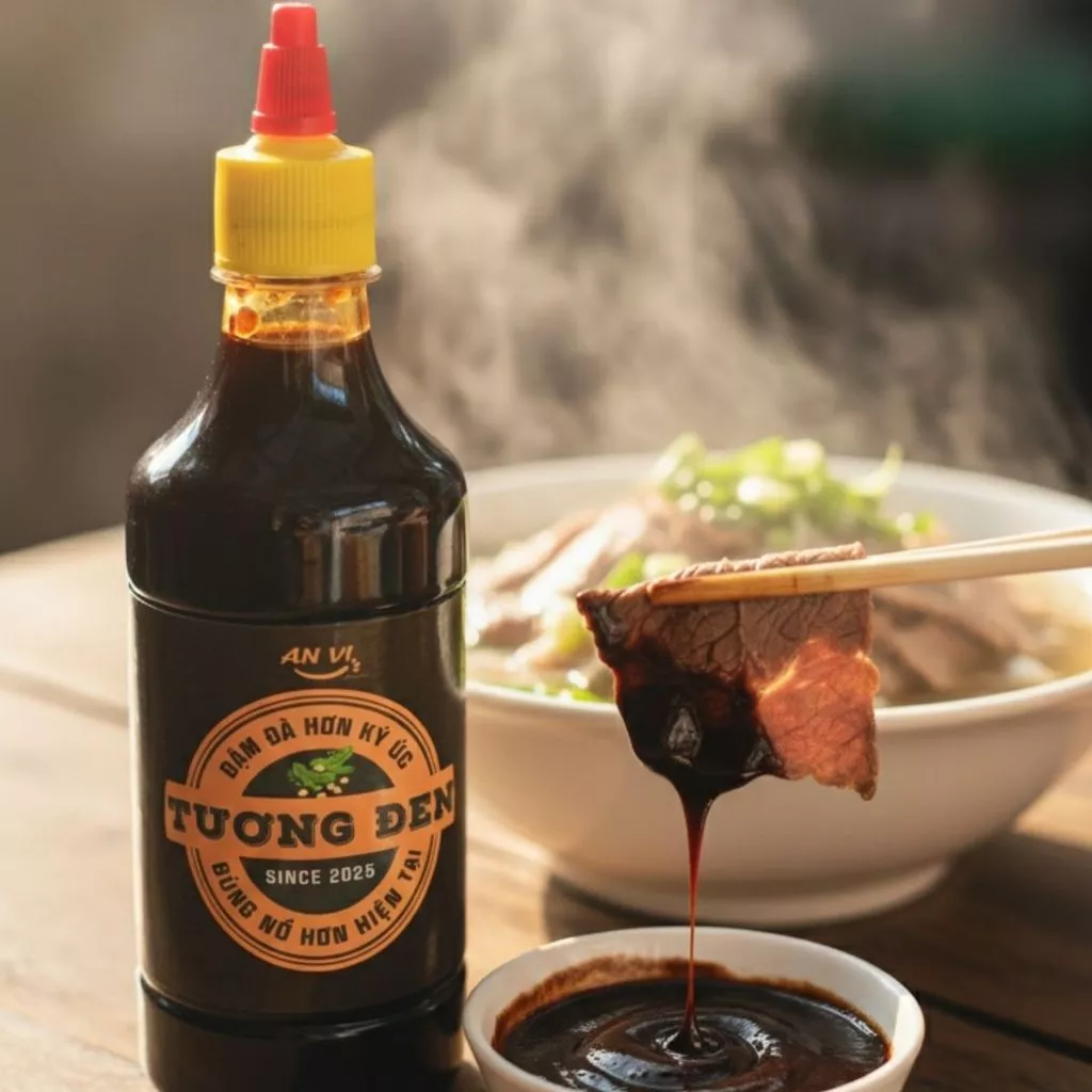 Tương Đen An Vi Food Sánh Mịn Thơm Ngon, Ăn Cùng Phở, Hủ Tiếu, Bún Bò, Hoành Thánh Chai 500ml - 4