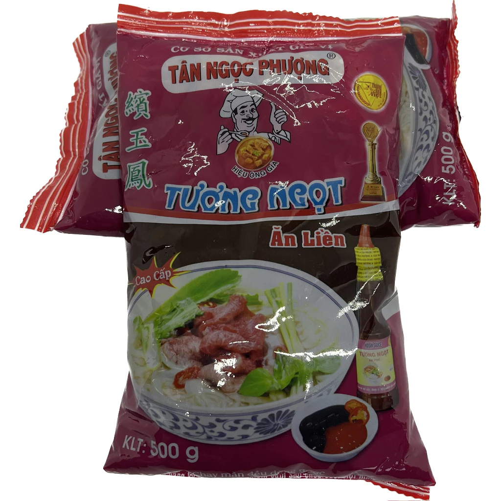 Tương Ngọt ( Đen ) rời bịt ăn phở 1kg (2x500g) Tân Ngọc Phượng